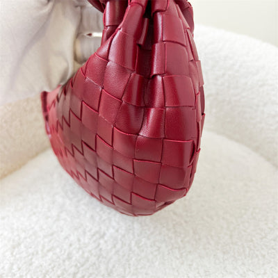 Bottega Veneta Mini Jodie in Dark Red Lambskin and Calfskin Interior