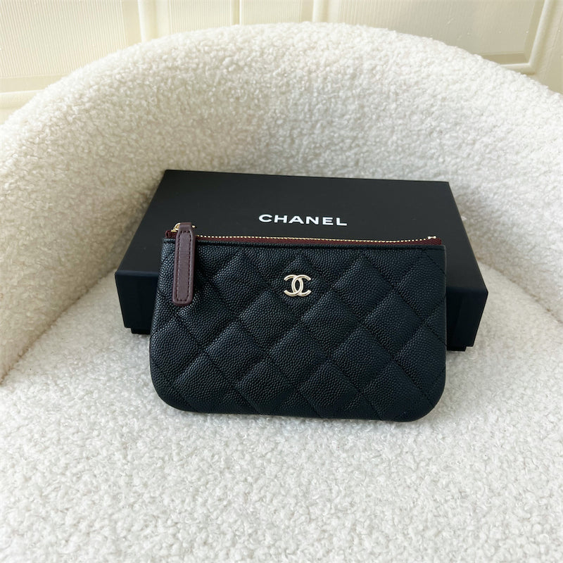 Chanel Mini O-Case in Black Caviar LGHW