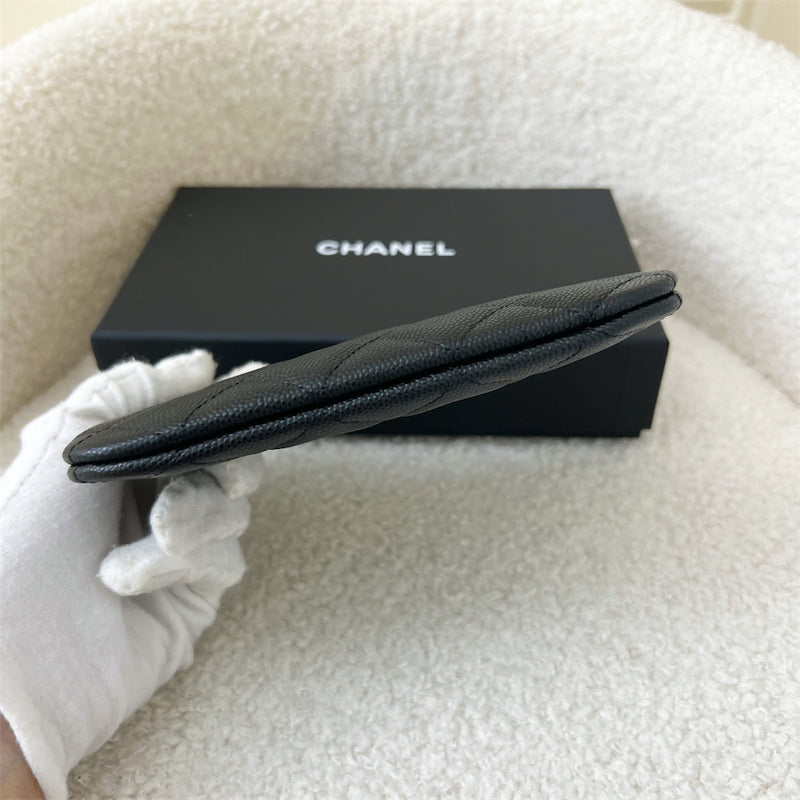 Chanel Mini O-Case in Black Caviar LGHW