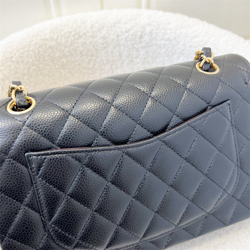 Chanel Small Classic CF Double Flap in Black Caviar GHW