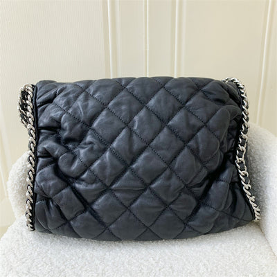 Chanel Chain Around Hobo Bag in Black Leather SHW