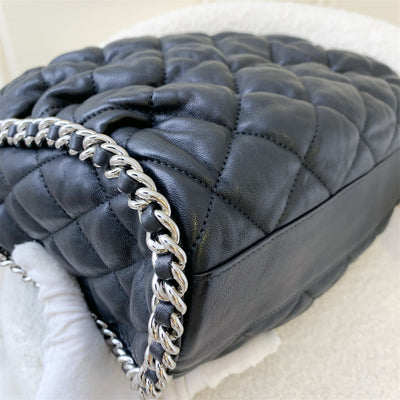 Chanel Chain Around Hobo Bag in Black Leather SHW