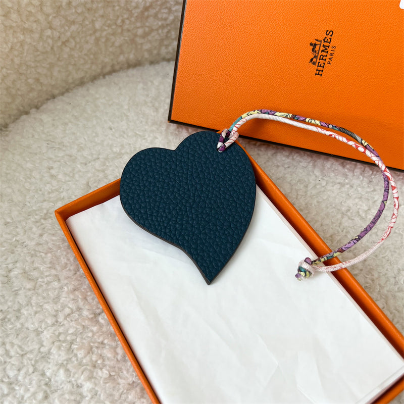 Hermes Petit H Charm Heart Bicolor