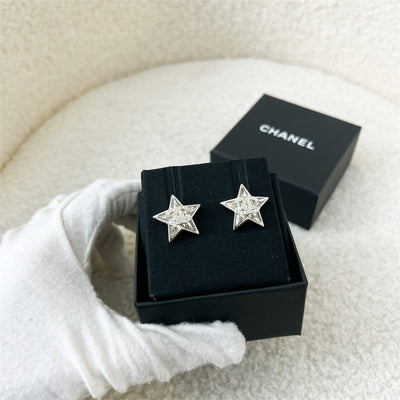 Chanel 23S Star Earrings with Crystals