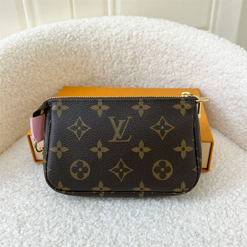 LV Mini Pochette Accessoires in Christmas 2021 Animation (Japan) Monogram Canvas