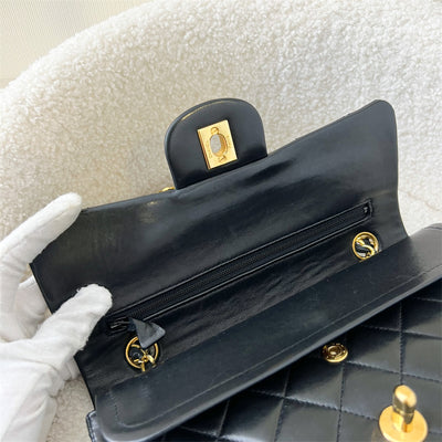 Chanel Vintage Small Classic Flap CF in Black Lambskin GHW