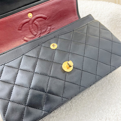 Chanel Vintage Small Classic Flap CF in Black Lambskin GHW