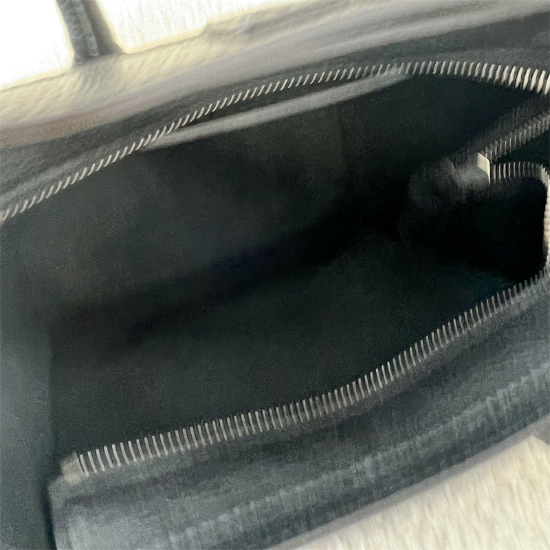 Celine Nano Luggage in Black Grained Leather SHW
