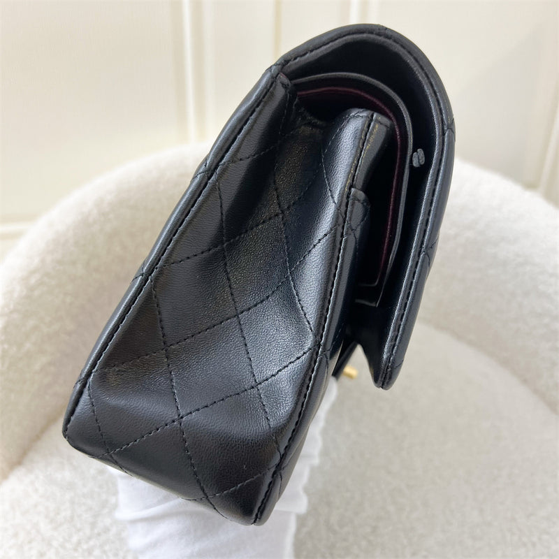 Chanel Medium Classic Flap CF in Black Lambskin and GHW