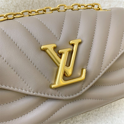 LV New Wave Chain Bag in Taupe Quilted Calfskin and GHW