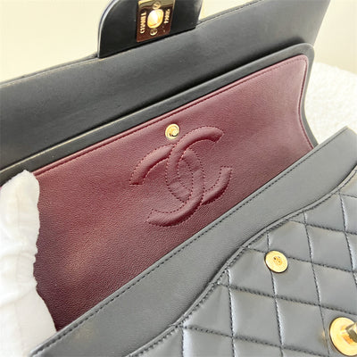 Chanel Medium Classic Flap CF in Black Lambskin and GHW