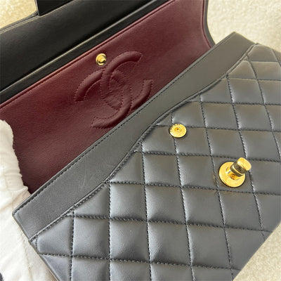 Chanel Medium Classic Flap CF in Black Lambskin and GHW