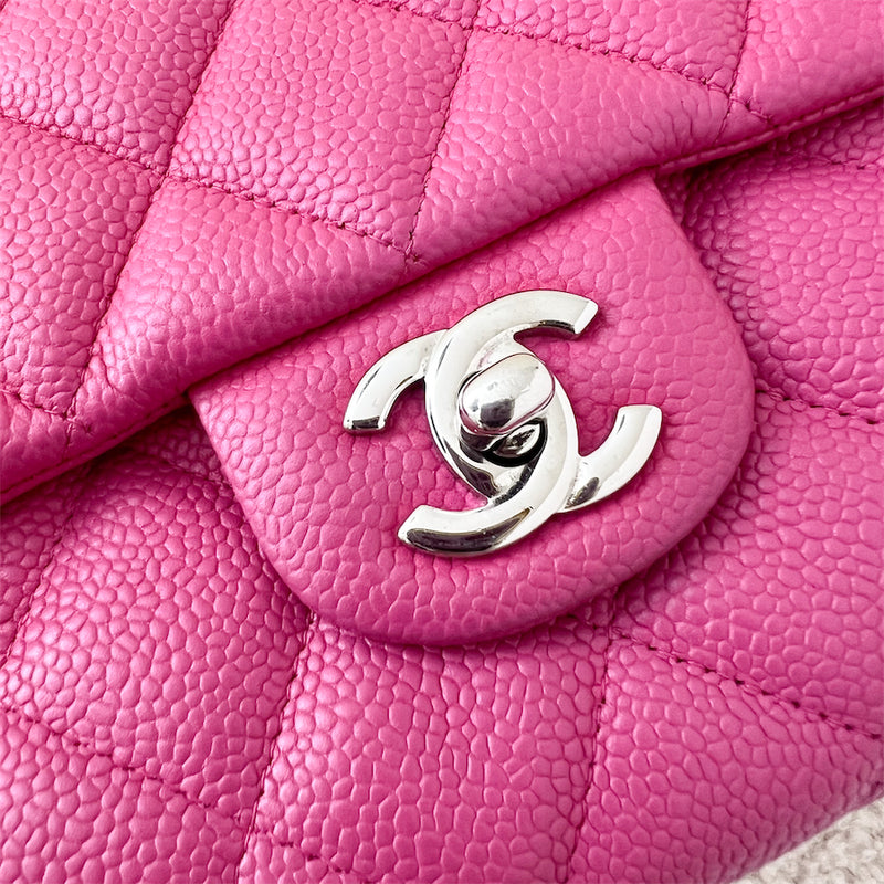 Chanel Timeless Clutch on Chain in Hot Pink Caviar SHW
