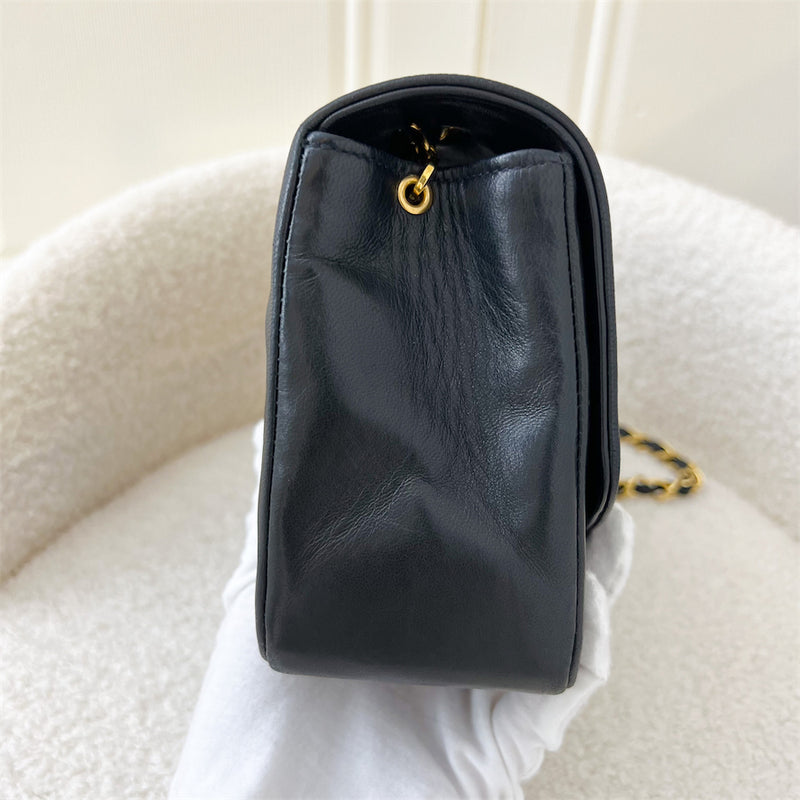 Chanel Small (22cm) Diana Flap in Black Lambskin 24K GHW