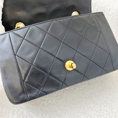 Chanel Small (22cm) Diana Flap in Black Lambskin 24K GHW