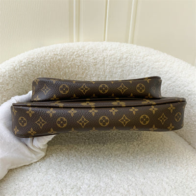 LV Multi Pochette Accessoires MPA in Monogram Canvas, Khaki Strap and GHW