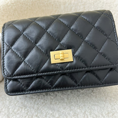Chanel Reissue Mini WOC in Black Distressed Leather AGHW