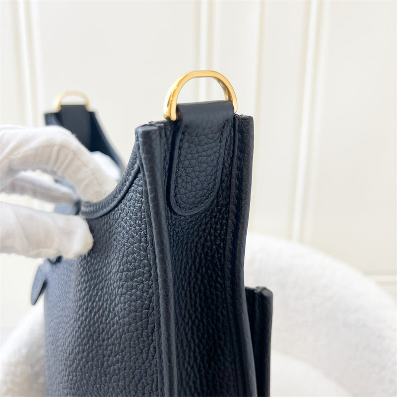Hermes Evelyne 29 (PM) in Noir Clemence Leather and GHW