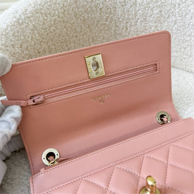 Chanel 20S Pink Trendy CC Wallet on Chain LGHW