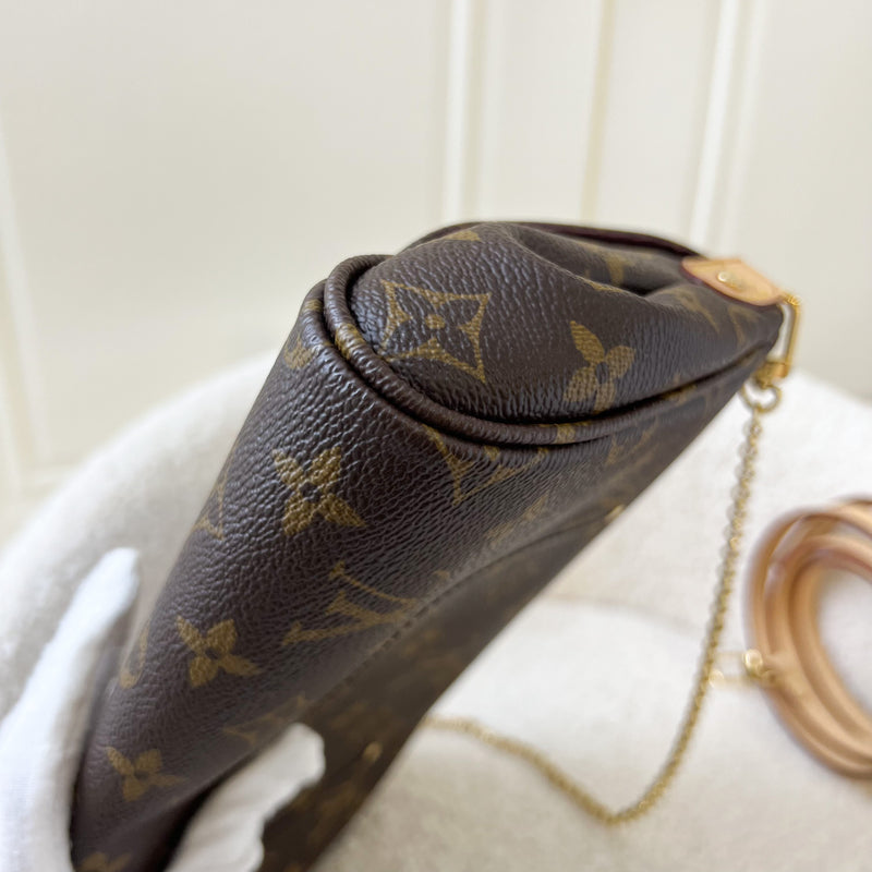 LV Favorite Pochette MM in Monogram Canvas GHW