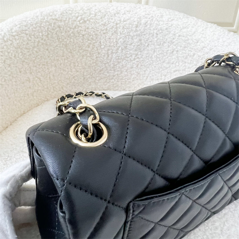 Chanel Mini Rectangle Classic Flap in Black Lambskin LGHW