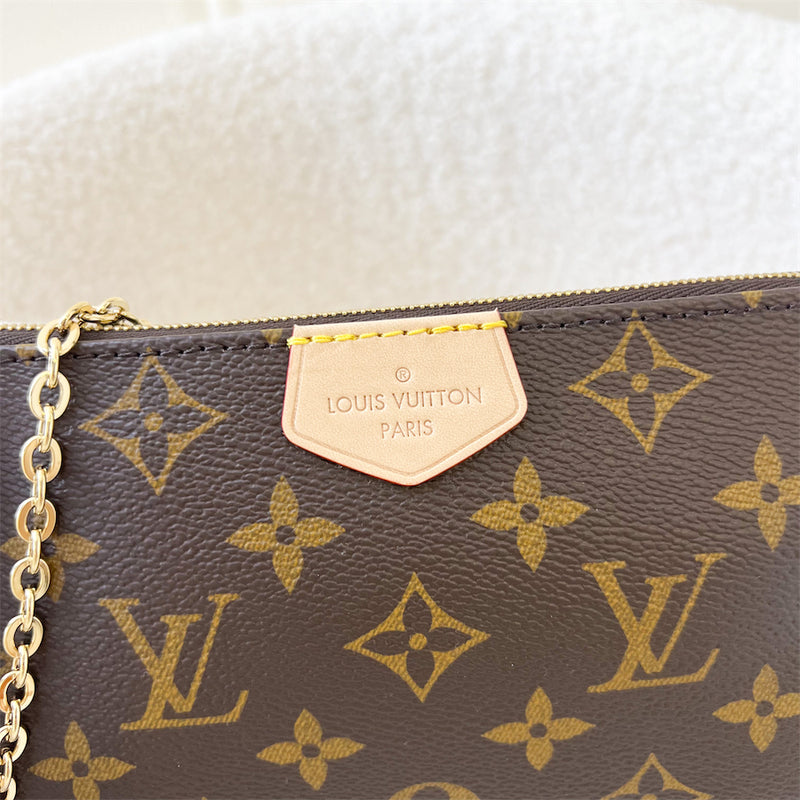 LV Multi Pochette Accessoires MPA Small Pochette in Monogram Canvas GHW