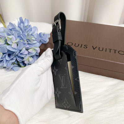 LV Luggage Tag in Monogram Eclipse Canvas