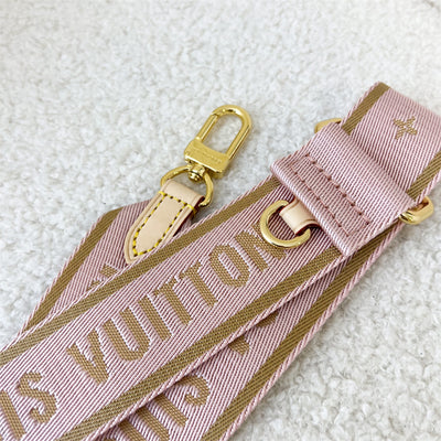 LV Multi Pochette Bandouliere Strap in Rose Clair Canvas GHW