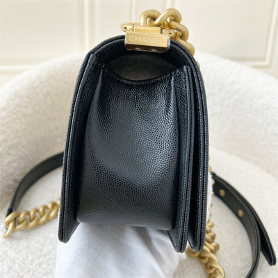 Chanel Small 20cm Boy Flap in Black Caviar AGHW