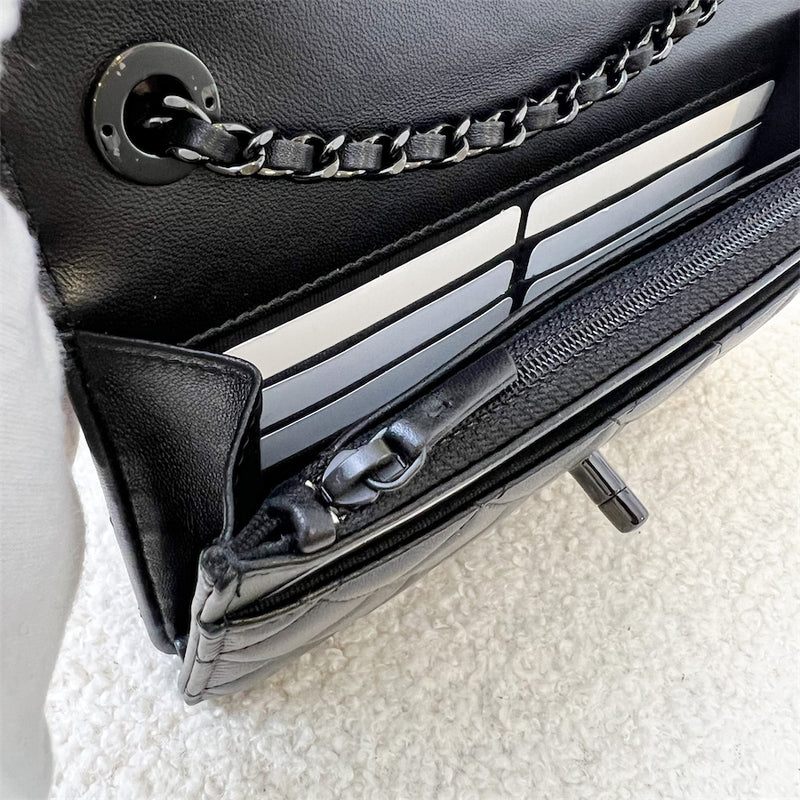 Chanel Trendy CC Wallet on Chain WOC in Black Lambskin Black HW