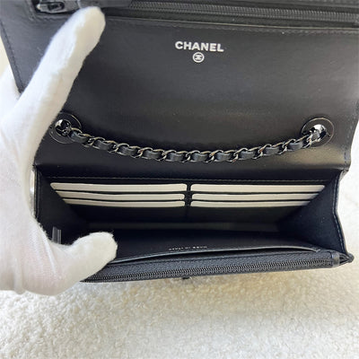 Chanel Trendy CC Wallet on Chain WOC in Black Lambskin Black HW