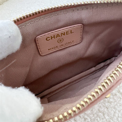 Chanel 2.55 Reissue Mini O-Case in Light Pink Distressed Calfskin AGHW