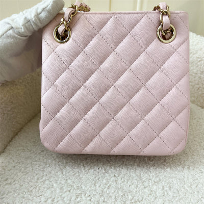 Chanel 22S Bucket Bag in Light Pink Caviar LGHW