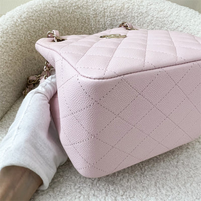 Chanel 22S Bucket Bag in Light Pink Caviar LGHW