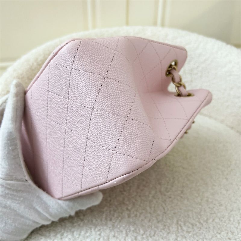 Chanel 22S Bucket Bag in Light Pink Caviar LGHW