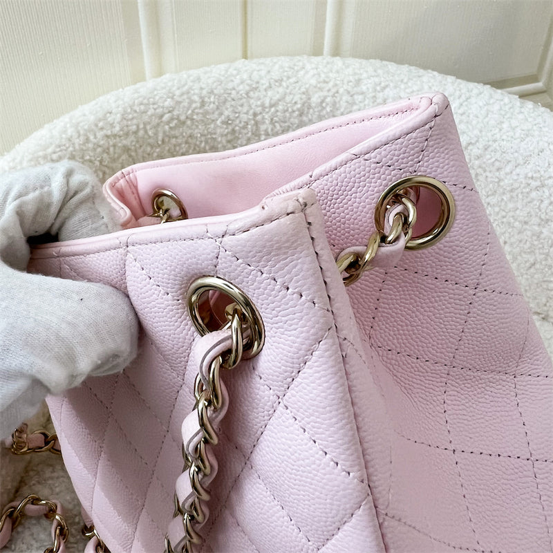 Chanel 22S Bucket Bag in Light Pink Caviar LGHW