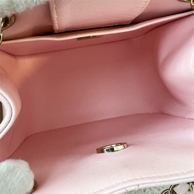 Chanel 22S Bucket Bag in Light Pink Caviar LGHW