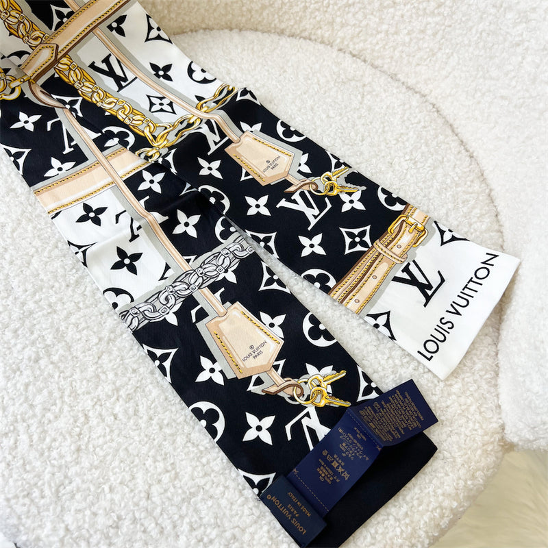 LV Twilly in Black, White and Gold