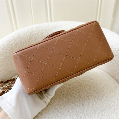 Chanel Classic Square Mini Flap in 22S Caramel Lambskin LGHW