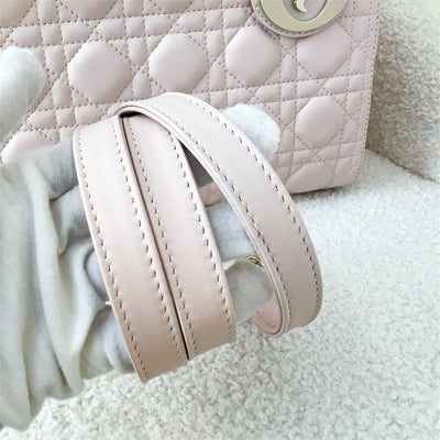 Dior Medium Lady Dior in Light Pink Lambskin LGHW