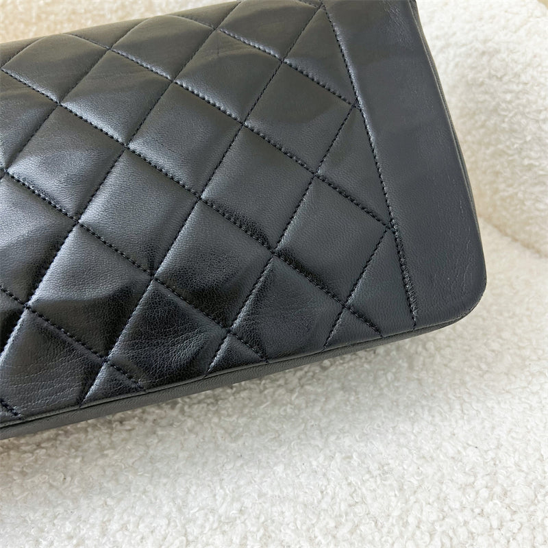 Chanel Small 22cm Diana Flap in Black Lambskin and 24K GHW