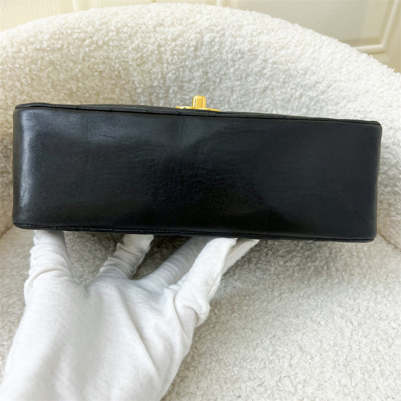 Chanel Small 22cm Diana Flap in Black Lambskin and 24K GHW