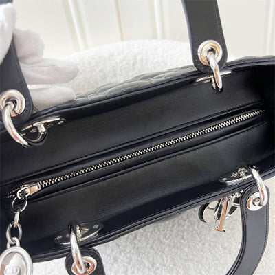 Dior Medium Lady Dior in Black Lambskin and SHW