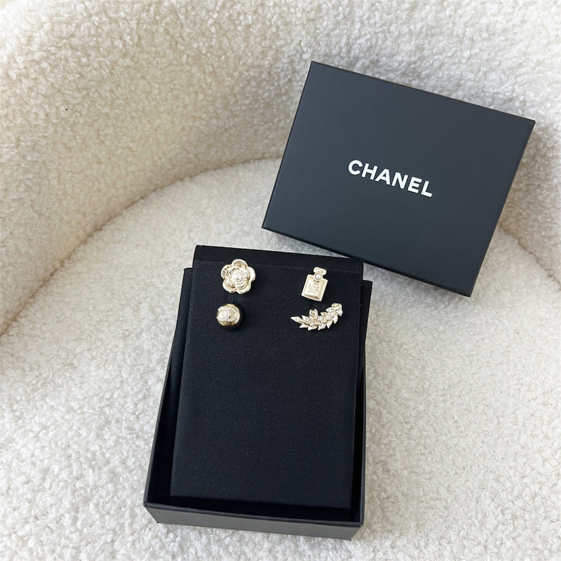 Chanel 4 Pins Brooch in LGHW
