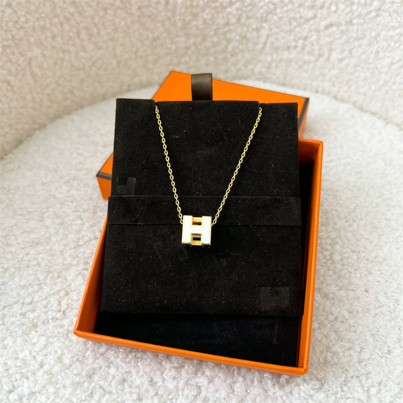 Hermes Choker Cage Do Ash H Cube Silver Red Metal Enamel Necklace Chain  Ladies HERMES | eLADY Globazone
