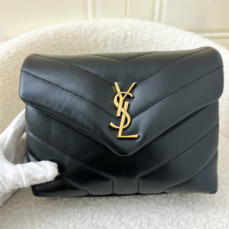Saint Laurent YSL Toy Loulou in Black Calfskin AGHW
