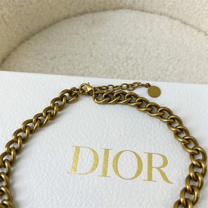 Dior Classic CD Navy Choker in AGHW
