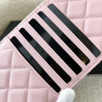 Chanel Classic Phone Pouch / Holder in 22B Pink Caviar LGHW