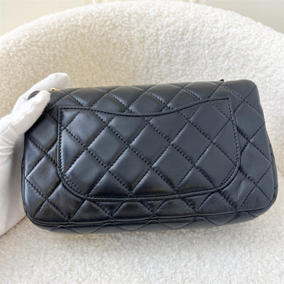 Chanel Pearl Crush Mini Rectangle Flap in Black Lambskin AGHW