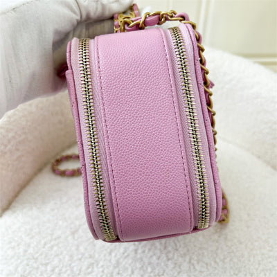 Chanel 22S "Pick Me Up" Vanity Case in Pink Caviar AGHW